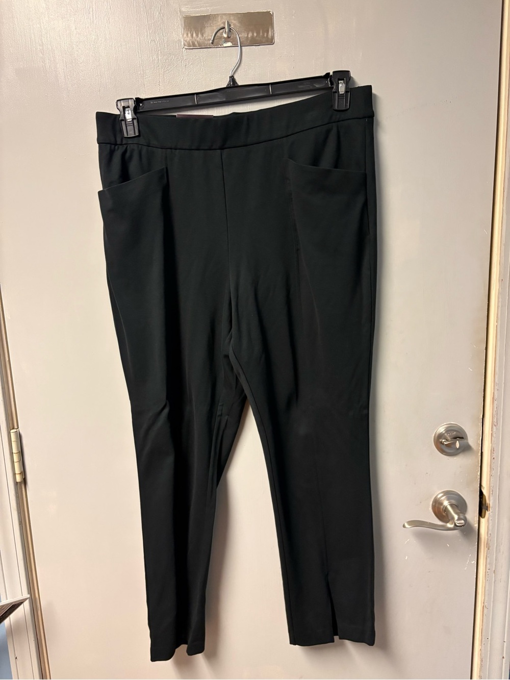 Ava-Viv Black Women's Ponte Pull-On Pants Size 1X NWT